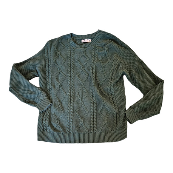 Hollister Sweaters - Hollister Medium Green Long Sleeve Knit Sweater